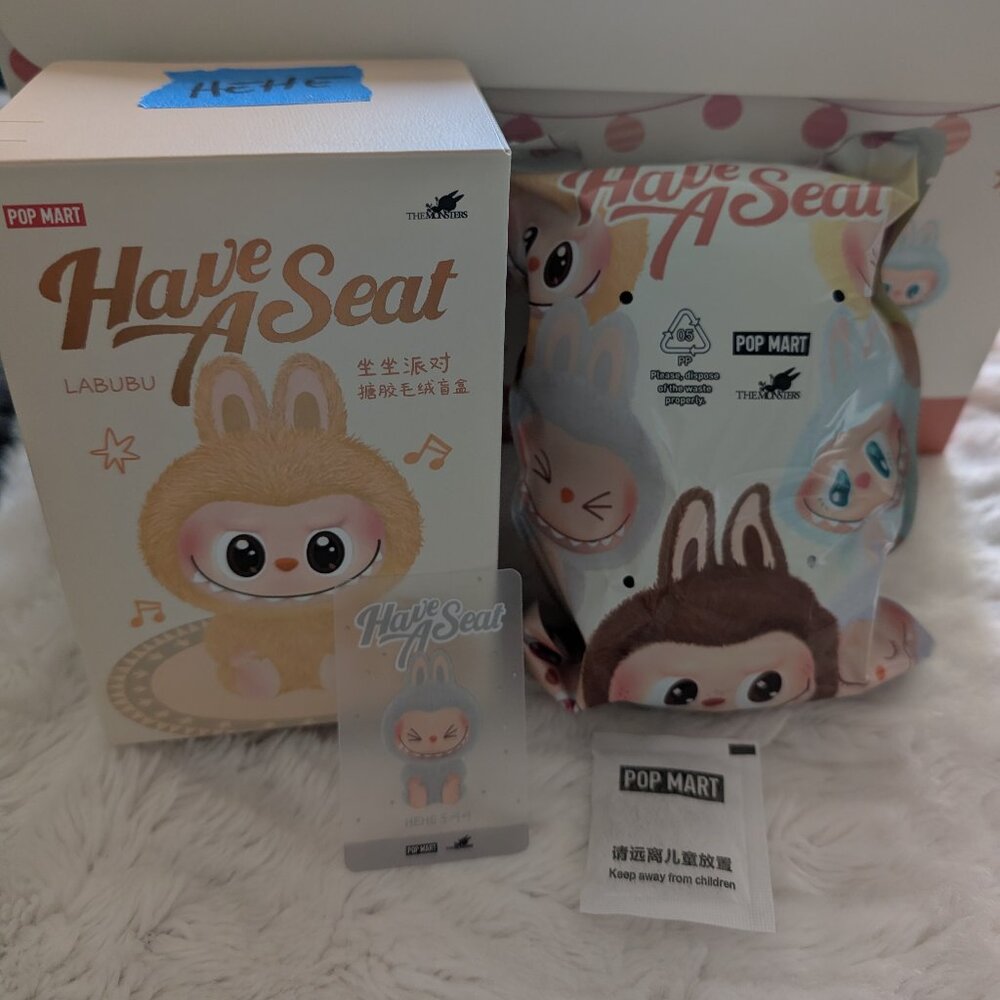 POP MART - Hehe - The Monsters Labubu Have a Seat Vinyl Plush